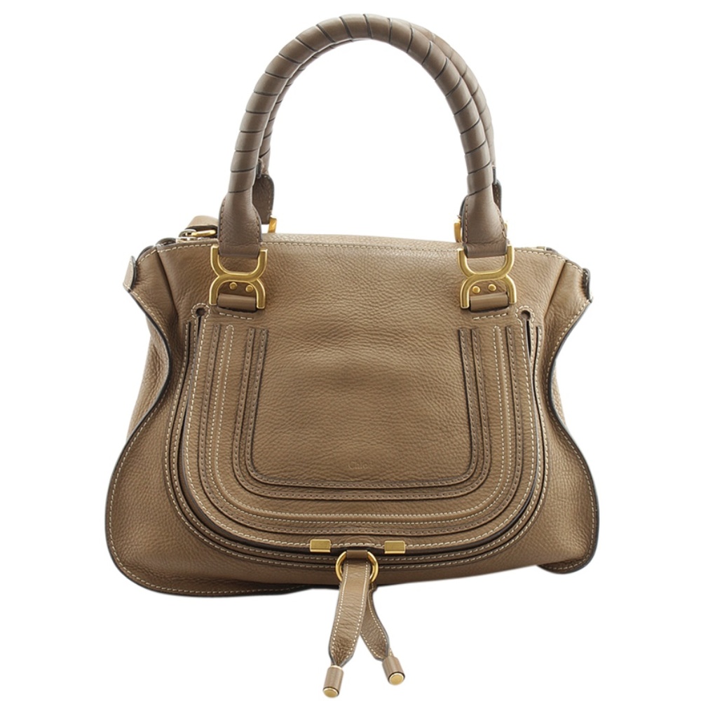Chloe Marcie Medium Leather Satchel (145216) - Picture 1 of 8